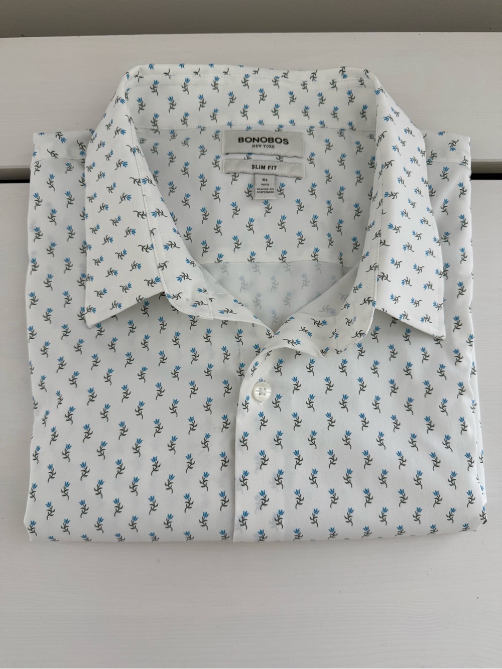 Bonobos Tech Slim Fit Floral Performance Shirt XL